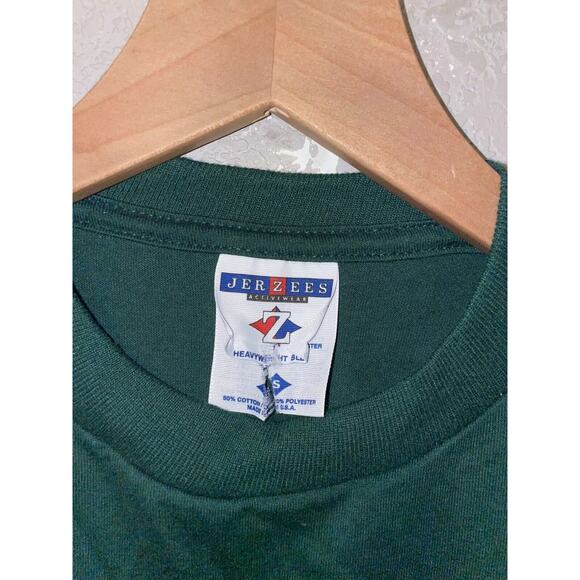 Vintage Worlds Greatest Dad Shirt Green Tee 1990s VTG Jerzees Small USA 90s - Picture 5 of 8